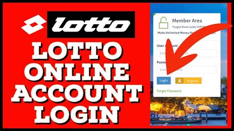 log into my lotto account.
